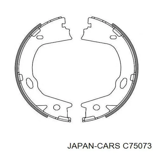 Купить C75073 Japan Cars Трос стояночного тормоза задний левый