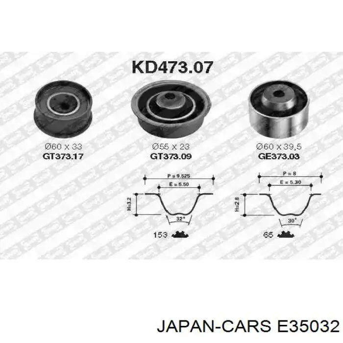 Ремень балансировочного вала Japan Cars E35032 цена, от 5.97 USD