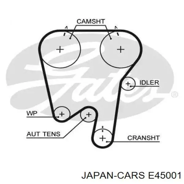 Ролик натяжителя балансировочного ремня Japan Cars E45001 цена, от 8.67 USD