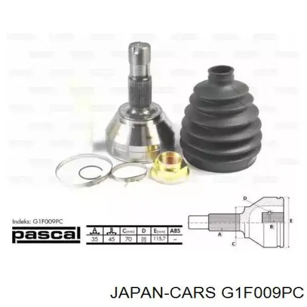 ШРУС наружный передний G1F009PC Japan Cars