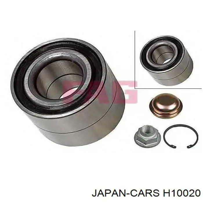 H10020 Japan Cars подшипник ступицы передней