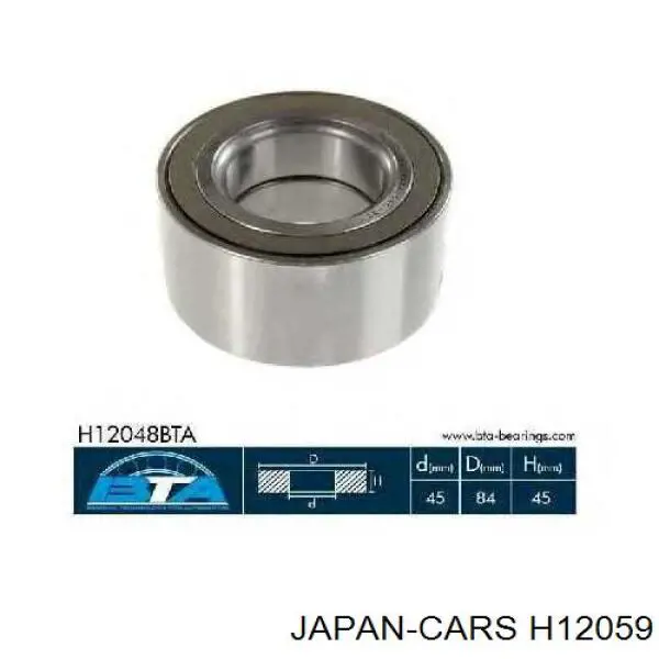 Подшипник ступицы H12059 Japan Cars