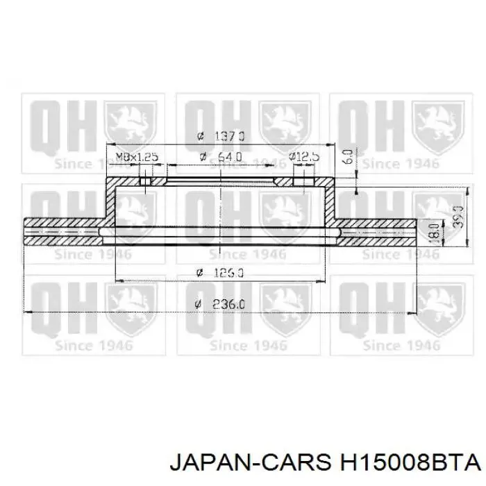 Купить H15008BTA Japan Cars Подшипник передней ступицы