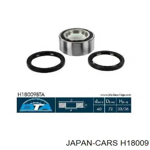 Подшипник ступицы H18009 Japan Cars