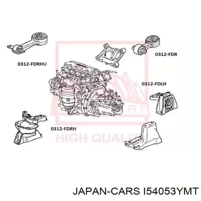 Задняя опора двигателя I54053YMT Japan Cars