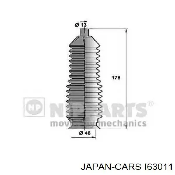 Пыльник рулевой рейки I63011 Japan Cars