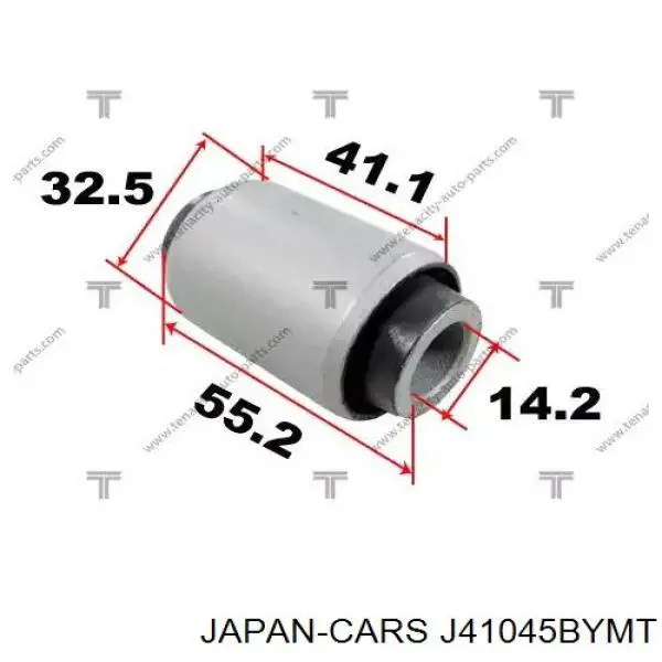 Сайлентблок переднего нижнего рычага Japan Cars J41045BYMT