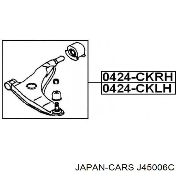 Купить J45006C Japan Cars Сайлентблок нижний передней подвески