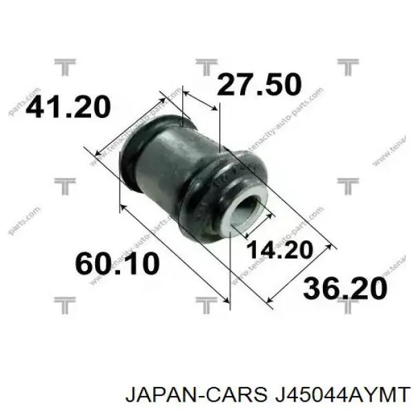 J45044AYMT Japan Cars Сайлентблок нижнего переднего рычага