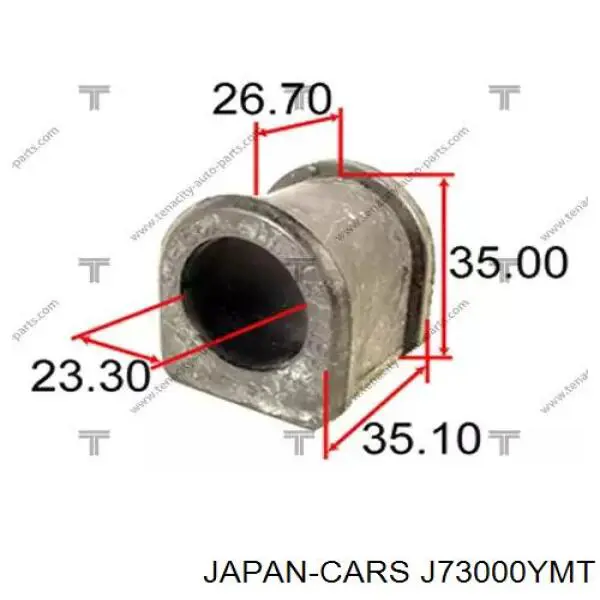 Втулка стабилизатора переднего NMS4050 NIPPON MOTORS