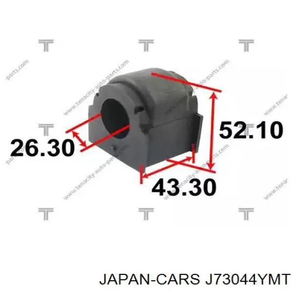 Втулка переднего стабилизатора Japan Cars J73044YMT цена, от 6.33 USD