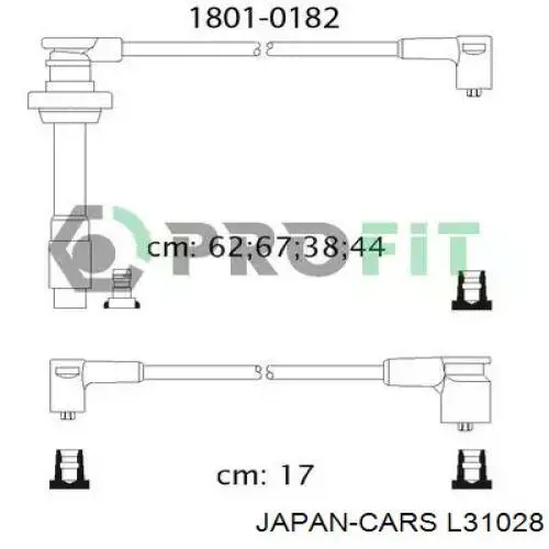 L31028 Japan Cars Провода высоковольтные