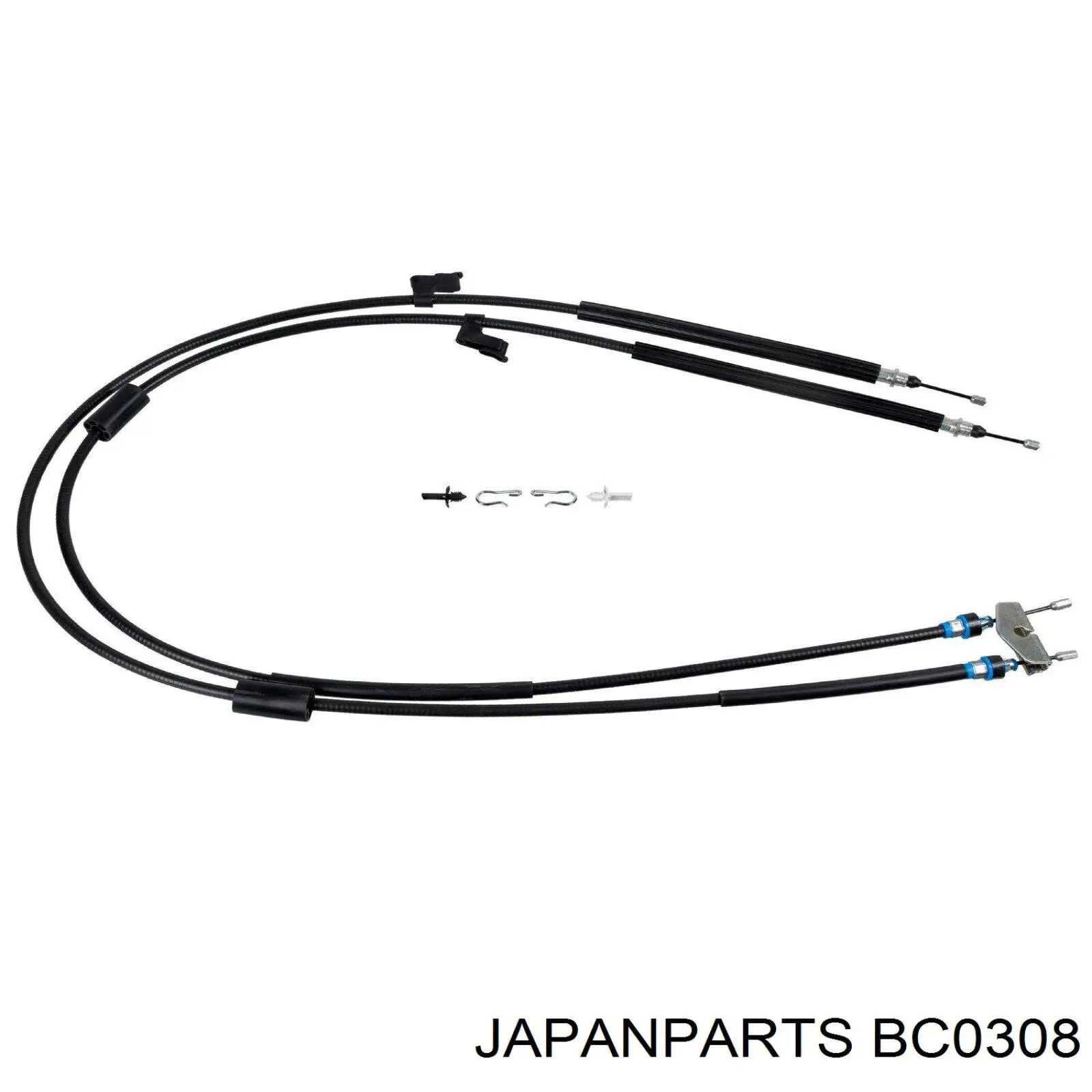 BC-0308 Japan Parts трос ручного тормоза задний правый/левый