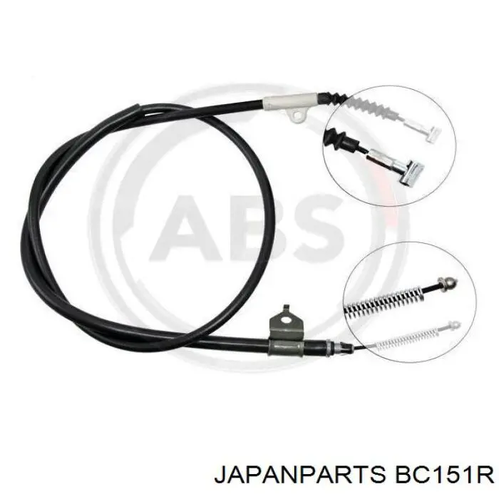 Задний правый трос ручника BC151R Japan Parts