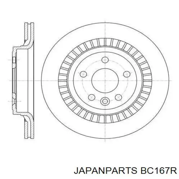 BC-167R Japan Parts трос ручного тормоза задний правый