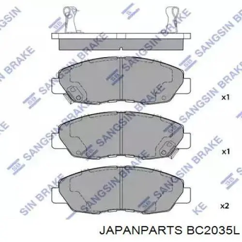 Купить BC2035L Japan Parts Трос стояночного тормоза задний левый