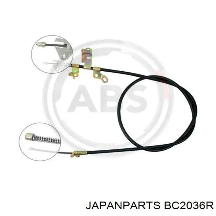 Задний правый трос ручника BC2036R Japan Parts