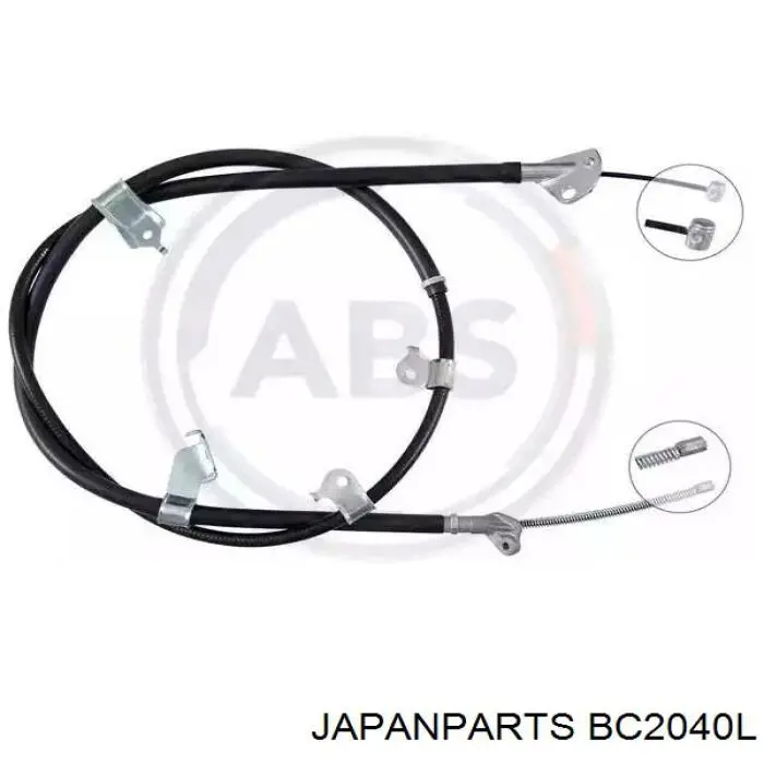 BC-2040L Japan Parts трос ручного тормоза задний левый