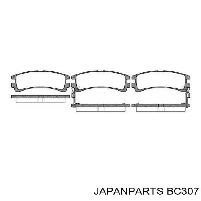 Купить BC307 Japan Parts Задний правый трос ручника