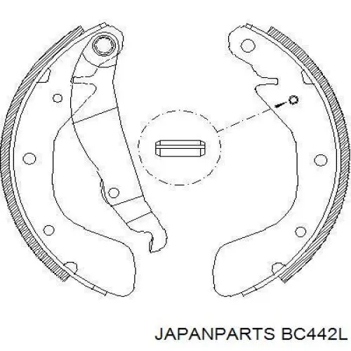 Купить BC442L Japan Parts Трос стояночного тормоза задний левый