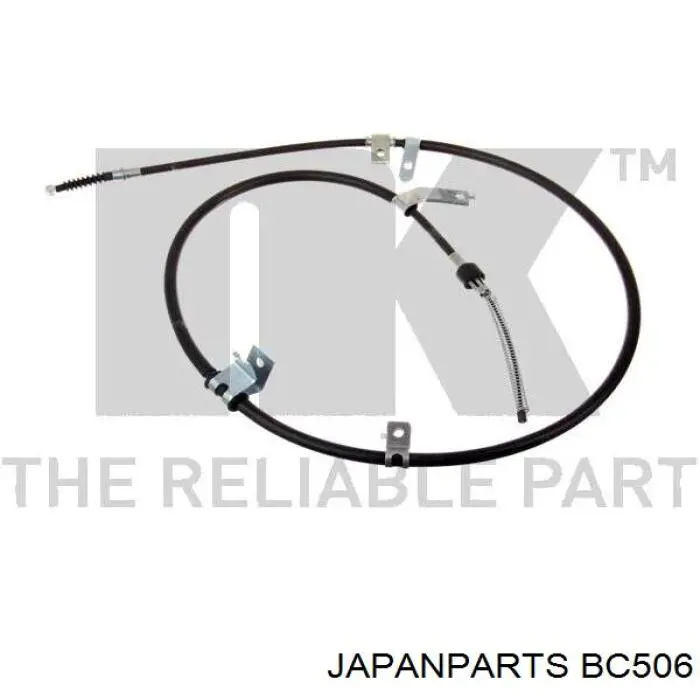 BC-506 Japan Parts трос ручного тормоза задний левый