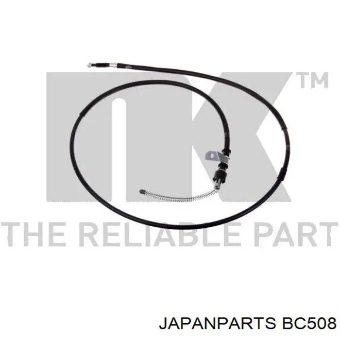 BC508 Japan Parts трос ручного тормоза задний левый