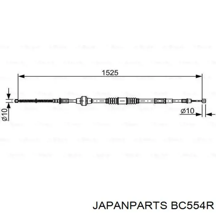 Купить BC554R Japan Parts Задний правый трос ручника
