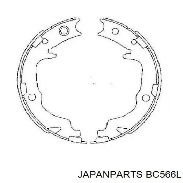 Трос ручника BC566L Japan Parts