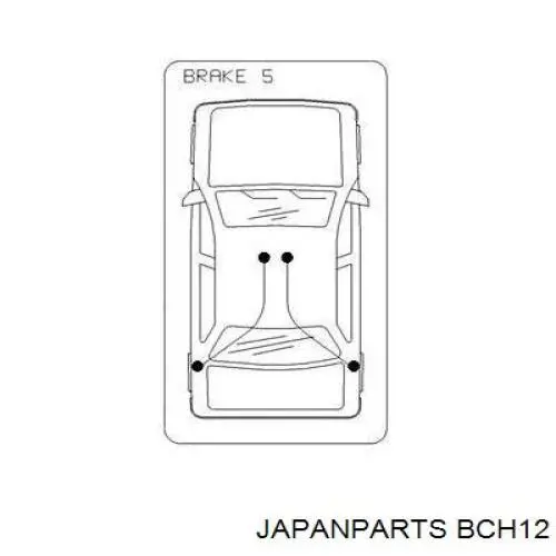 Трос ручника BCH12 Japan Parts