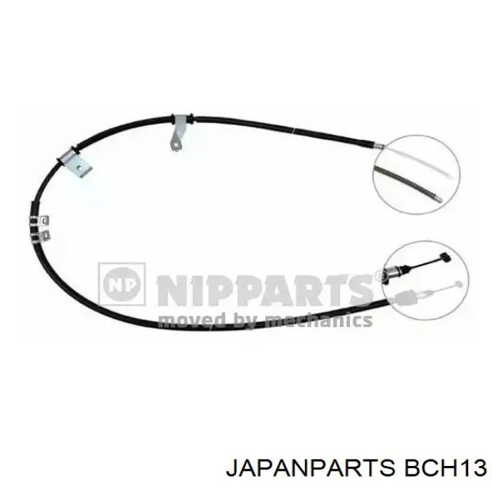 Задний правый трос ручника BCH13 Japan Parts