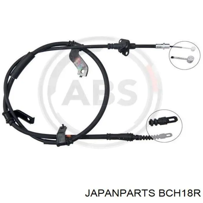 Задний правый трос ручника BCH18R Japan Parts