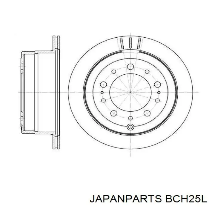 BCH25L Japan Parts Трос ручного тормоза