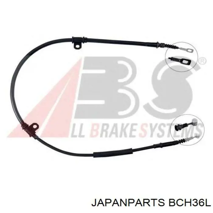 Трос ручника задний Japan Parts BCH36L
