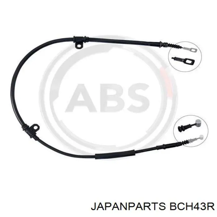 BC-H43R Japan Parts трос ручного тормоза задний правый