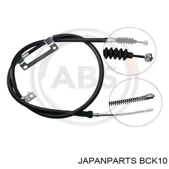 BC-K10 Japan Parts трос ручного тормоза задний левый