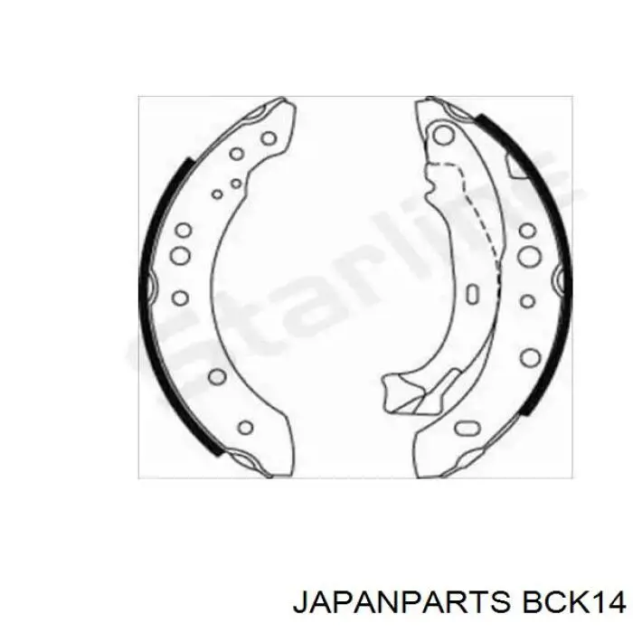 Трос ручного тормоза промежуточный BCK14 Japan Parts