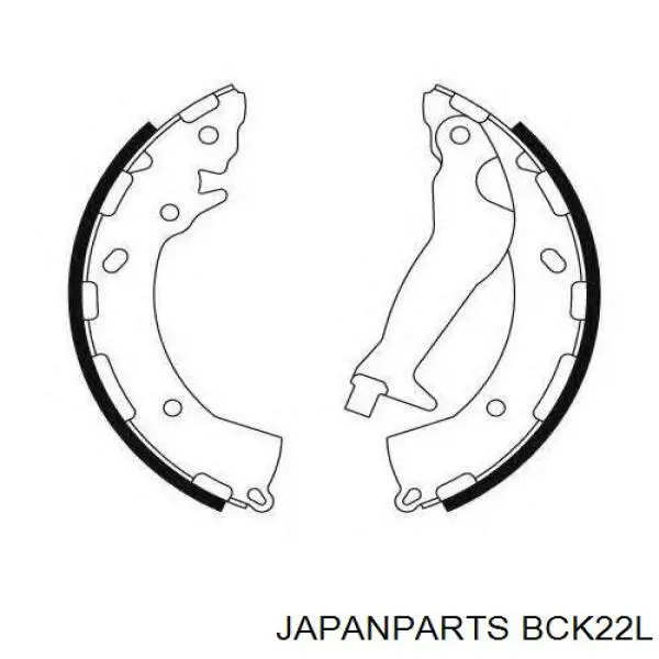 Купить BCK22L Japan Parts Трос стояночного тормоза задний левый