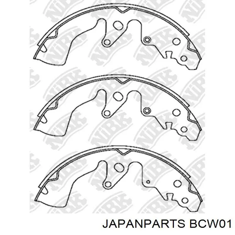 BCW01 Japan Parts Трос ручного тормоза задний, правый