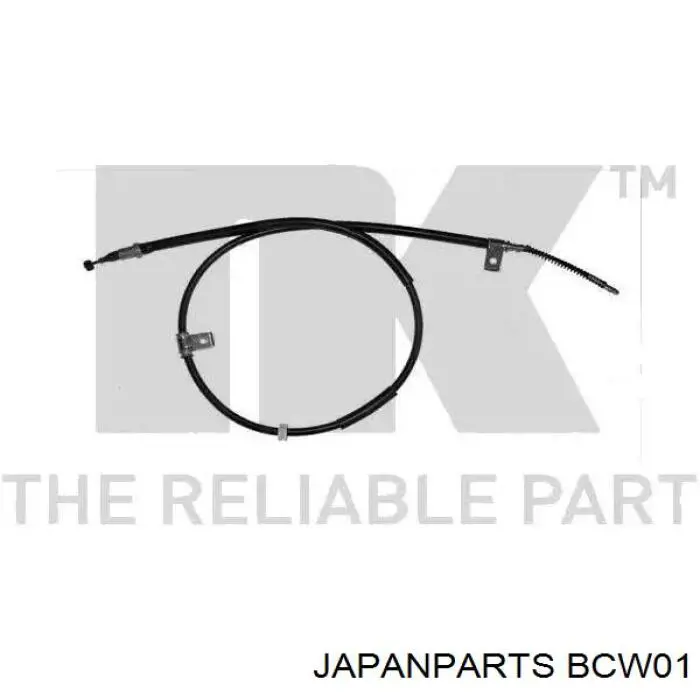 Задний правый трос ручника BCW01 Japan Parts