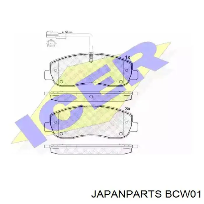 Трос ручного гальма задній, правий BCW01 Japan Parts