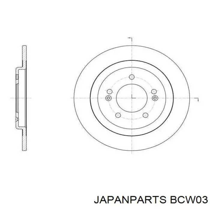 Трос ручного тормоза задний Japan Parts BCW03 цена, от 12.96 USD
