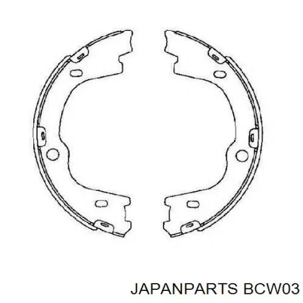 Трос ручника задний Japan Parts BCW03