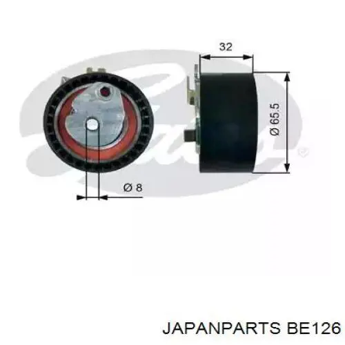 BE126 Japan Parts ролик ремня грм паразитный