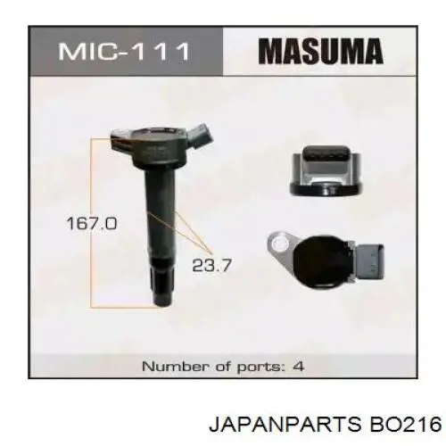 Купить BO216 Japan Parts Катушка зажигания