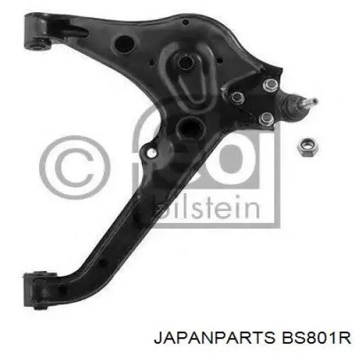 Barra oscilante, suspensión de ruedas delantera, inferior derecha BS801R Japan Parts