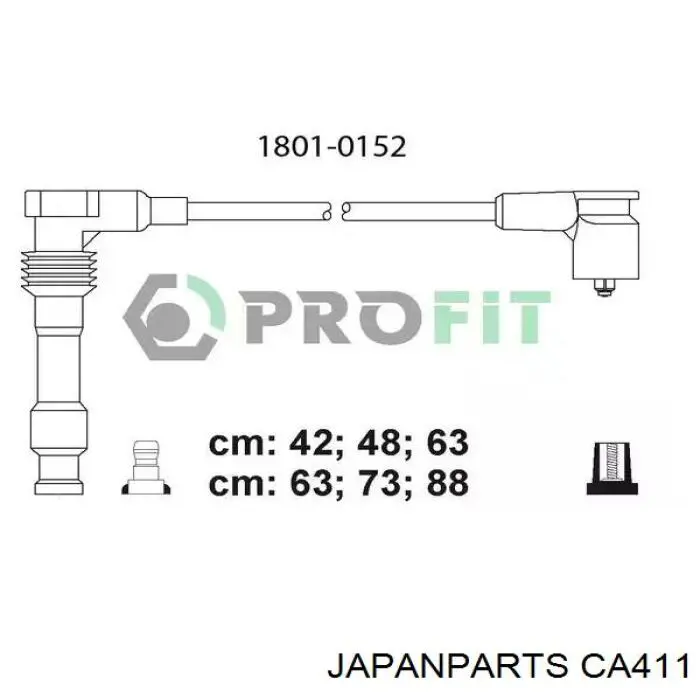 Крышка трамблера CA411 Japan Parts