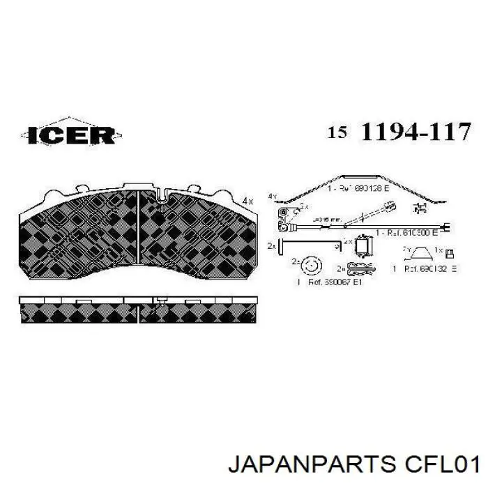 Купить CFL01 Japan Parts Цилиндр сцепления в сборе с выжимным подшипником