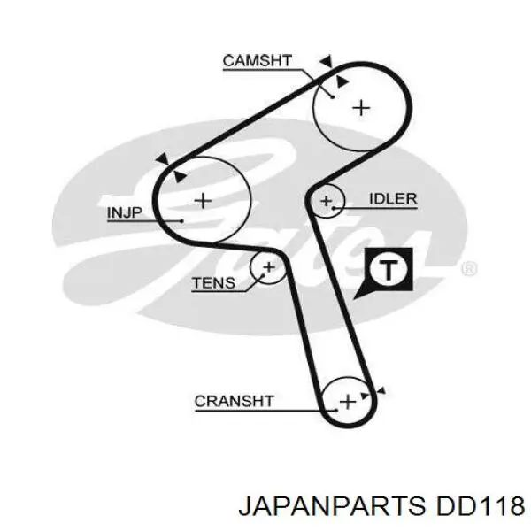 Ремень ГРМ DD118 Japan Parts