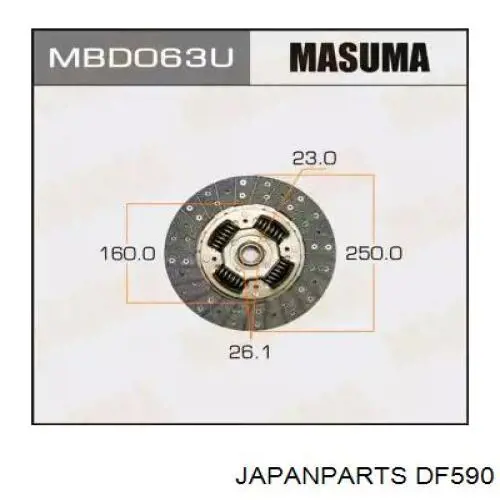 Диск сцепления DF590 Japan Parts