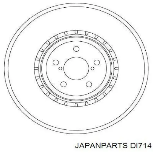 Передние тормозные диски DI714 Japan Parts